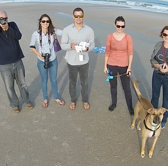 Family drone photo